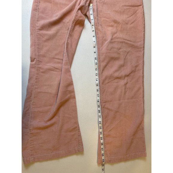The Limited Womens Chino Pant Corduroy Straight Leg Mid Rise Cotton Pink Size 10 - Picture 6 of 9
